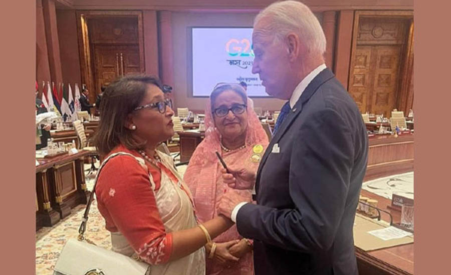 বাইডেনের সঙ্গে কী কথা হলো, জানালেন পুতুল