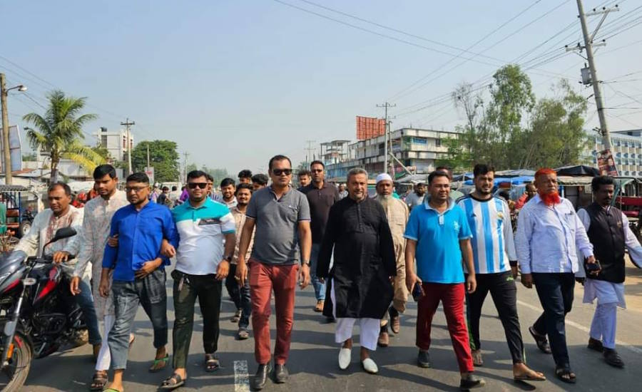 নন্দীগ্রামে হরতালের প্রভাব নেই, মহাসড়কে আ’লীগের মহড়া