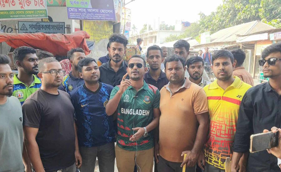 নাগরপুরে এমপি টিটু'র নির্দেশে 'অবরোধ' বিরোধী মিছিল করেছে উপজেলা ছাত্রলীগ 