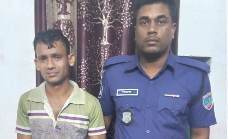 হরিনাকুন্ডুতে গাঁজাসহ ১ মাদক ব্যাবসায়ী আটক