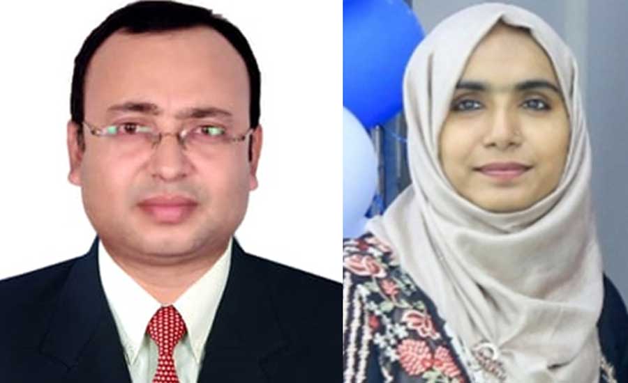 এএএবির সভাপতি আবু নাসার উদ্দিন, সম্পাদক ফাতেমা জাহান স্বর্ণা