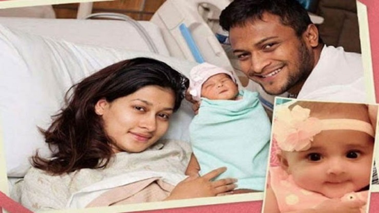 দ্বিতীয় মেয়ের নাম জানালেন সাকিব