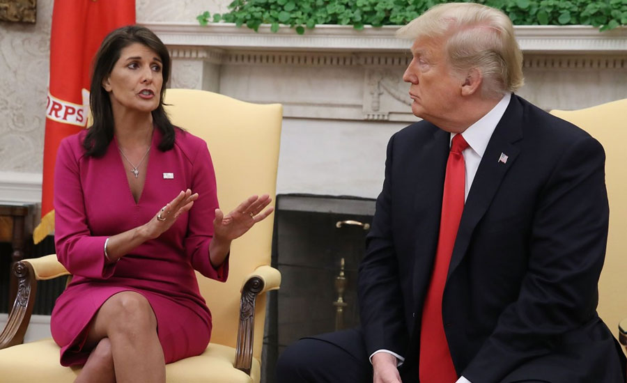 ট্রাম্পকে অভিনন্দন জানিয়ে সরে দাঁড়ালেন নিকি হ্যালি